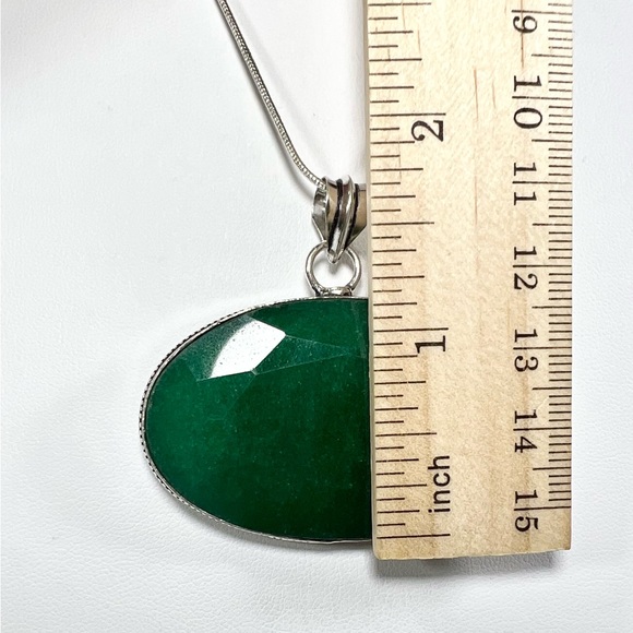 Emerald 925 Pendant - Picture 4 of 6